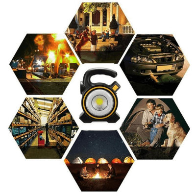 JY-819 COB WORK LIGHTS Projecteur portable solaire rechargeable