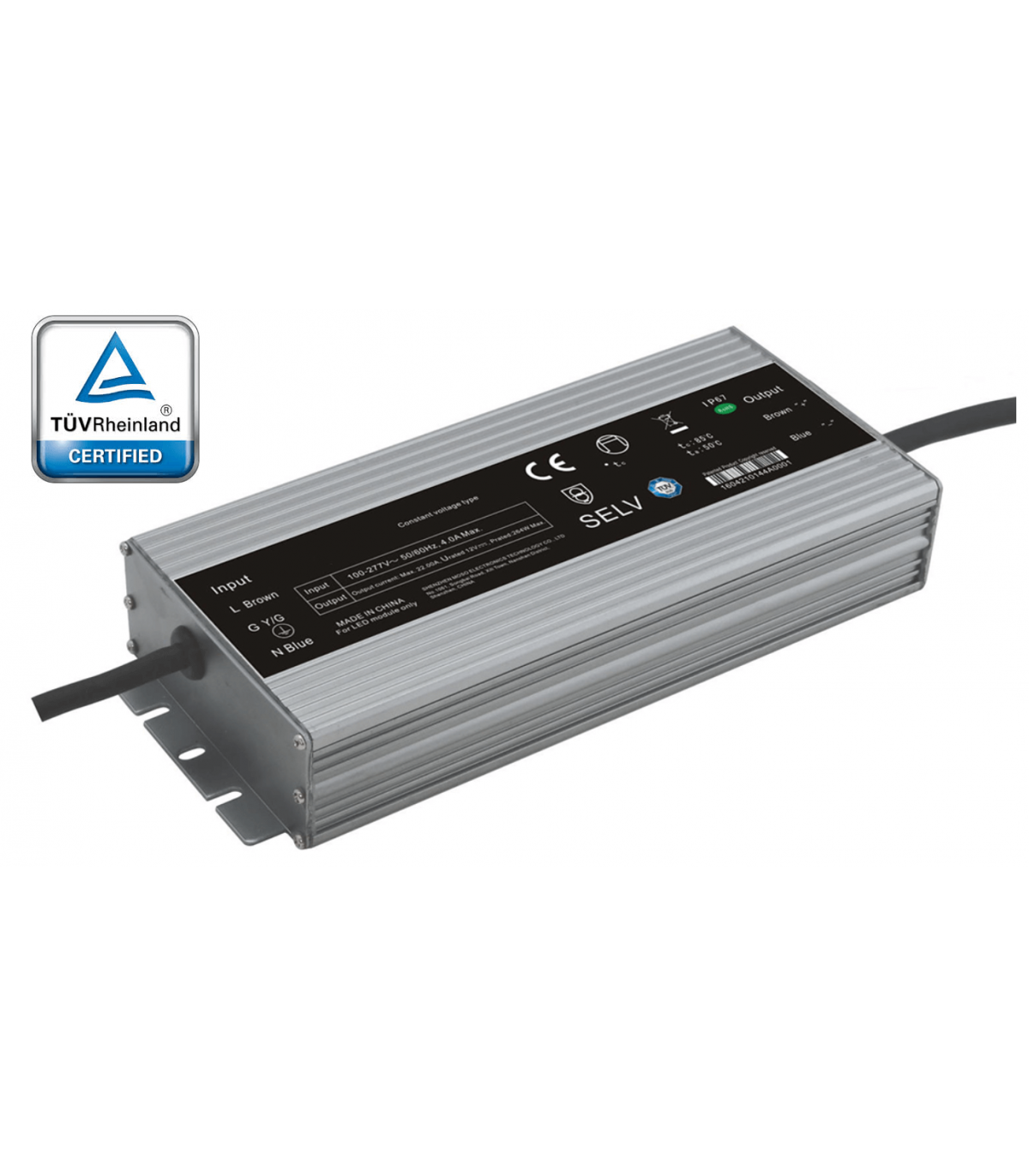 Bloc d'Alimentation Étanche 12V DC 30W 2.5A IP67