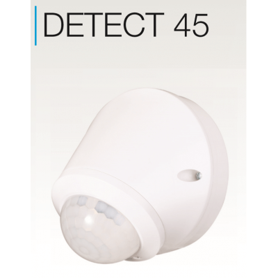 DETECT45 Détecteur de mouvement IR en applique 180° 10m +1m Etanche IP65