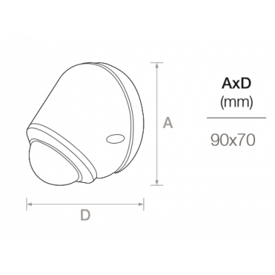 schema du decteur DETECT45 en applique IP65