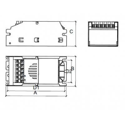 Platine d'alimentation Ferromagnetique iodure 250w