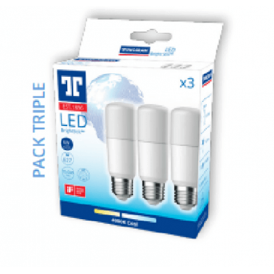 Lot De 3 Ampoules Led E27 A60 11w Équivalent À 70w - Blanc Du Jour 6000k à  Prix Carrefour