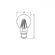 Ampoule LED OSRAM Standart A60  7.5W substitut 60W 806 lumens blanc chaud 2700K dimmable B22