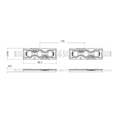 Longueur 68mm X Largeur 19mm X Hauteur 4.9mm