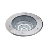 Spot LED encastré Lumitek TOBA XL en acier inoxydable 24W 1800 lumens 4000K blanc froid IP67 étanche 24°