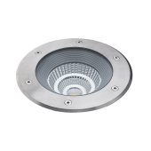 Spot LED Encastré Lumitek TOBA XL En Acier Inoxydable 24W 1800 Lumens 3000K Blanc neutre IP67 Étanche 24°