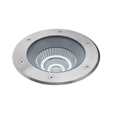 Spot LED de sol TOBA XL en acier inoxydable IP67 24W 3000K blanc froid 1800lm