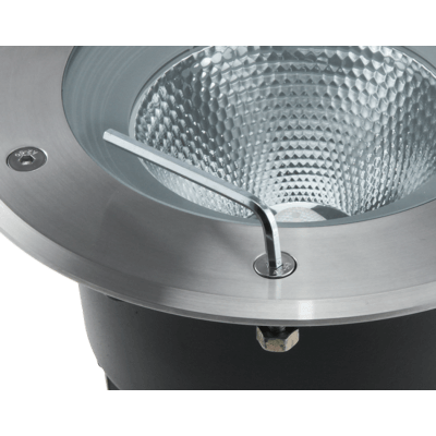 Spot LED de sol TOBA XL en acier inoxydable IP67 24W 4000K blanc froid 1800lm