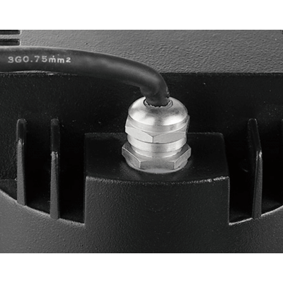 Spot LED de sol TOBA XL en acier inox