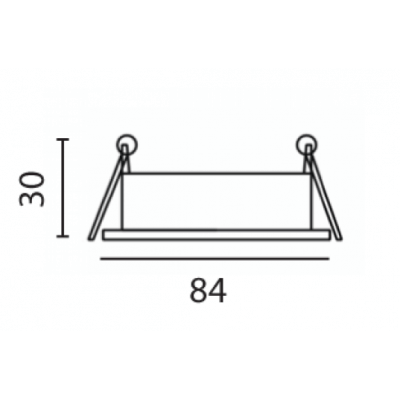 Spot encastrable rond fixe en blanc pour lampes GU10 et Gu5.3