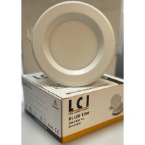Spot LED LCI encastrable orientable 12W dimmable 4000K blanc froid, diamètre de perçage 102mm