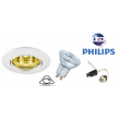 Kit spot rond Led Encastrable Philips 5wsubstitut 50w 3000k GU10 230V Dimmable