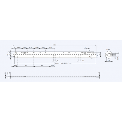 Barre de modules Philips Fortimo LED Line 2ft 2200lm 840 1R HV3 413043