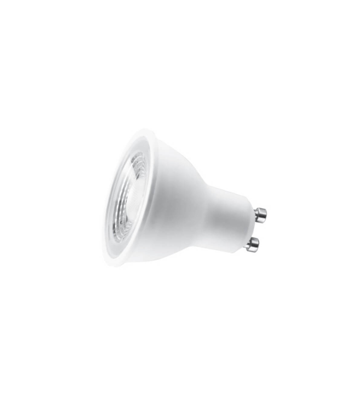 50 Spot LED encastrable complet blanc Fixe avec Ampoule GU10 7W Dimmable