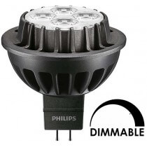 Ampoule LEDspot Philips MR16 7W substitut 40W 470 lumens blanc neutre 3000K Dimmable GU5,3