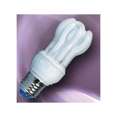 Lampe fluocompact mini E27 11w 8000h 2700°K