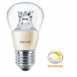 Ampoule LED Philips Master lustre Dimtone Sphérique P45 6w substitut 40w 470 lumens blanc chaud 2700K E27