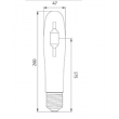 Schéma lampe à iodure métallique Arcstream 400w 742 E40