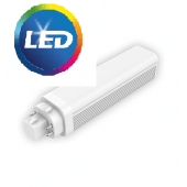 Ampoule LED G.E. lighting tubulaire 10W substitut 26W 1170 lumens blanc froid 4000K G24Q-3