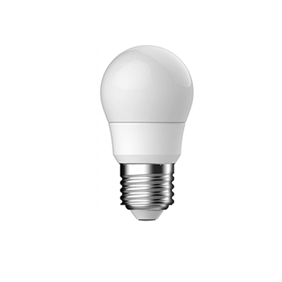 Ampoule LED P45, culot E27, consommation de 2W, lumière jaune