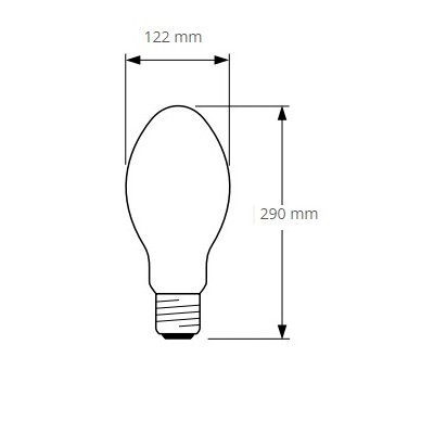 Sodium haute pression OSRAM VIALOX NAV-E 400W SUPER 4Y E40 024395