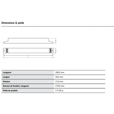 Ballast électronique Osram Quicktronic Professional QTP5 1x14-35w 220-240v 329035