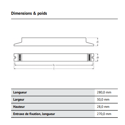 Transformateur électronique Osram Quicktronic fit T8 QT-FIT8 1x18w 294180