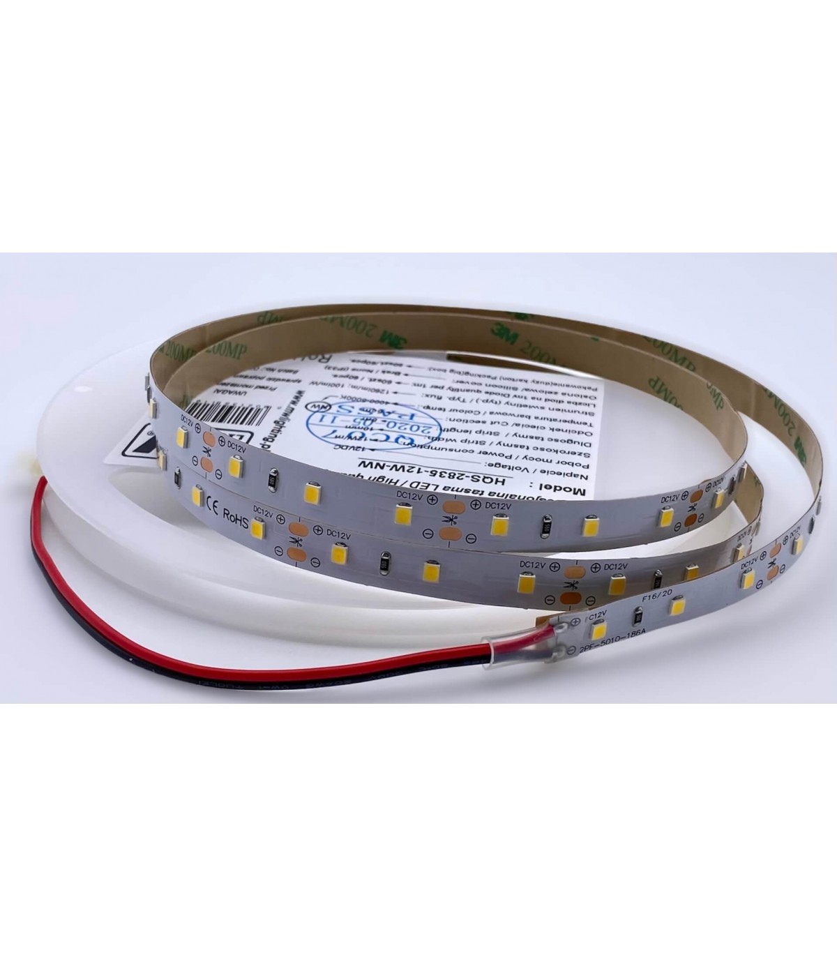 60LEDs éclairage Intérieur de Voiture Ruban LED 12V Lumière Blanc