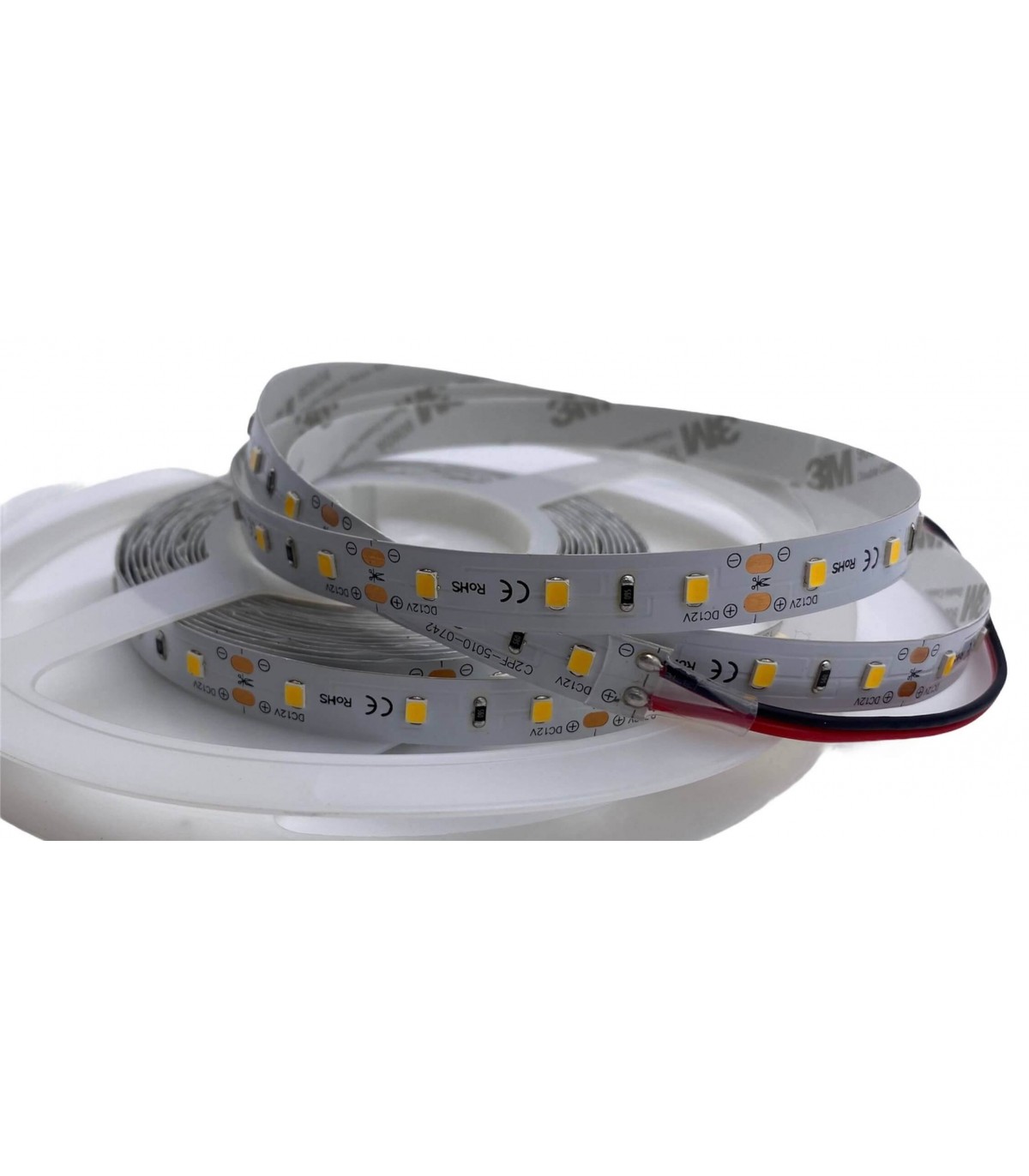 Kit ruban LED blanc chaud 60LED/m IP20 2m50 avec alimentation 220V