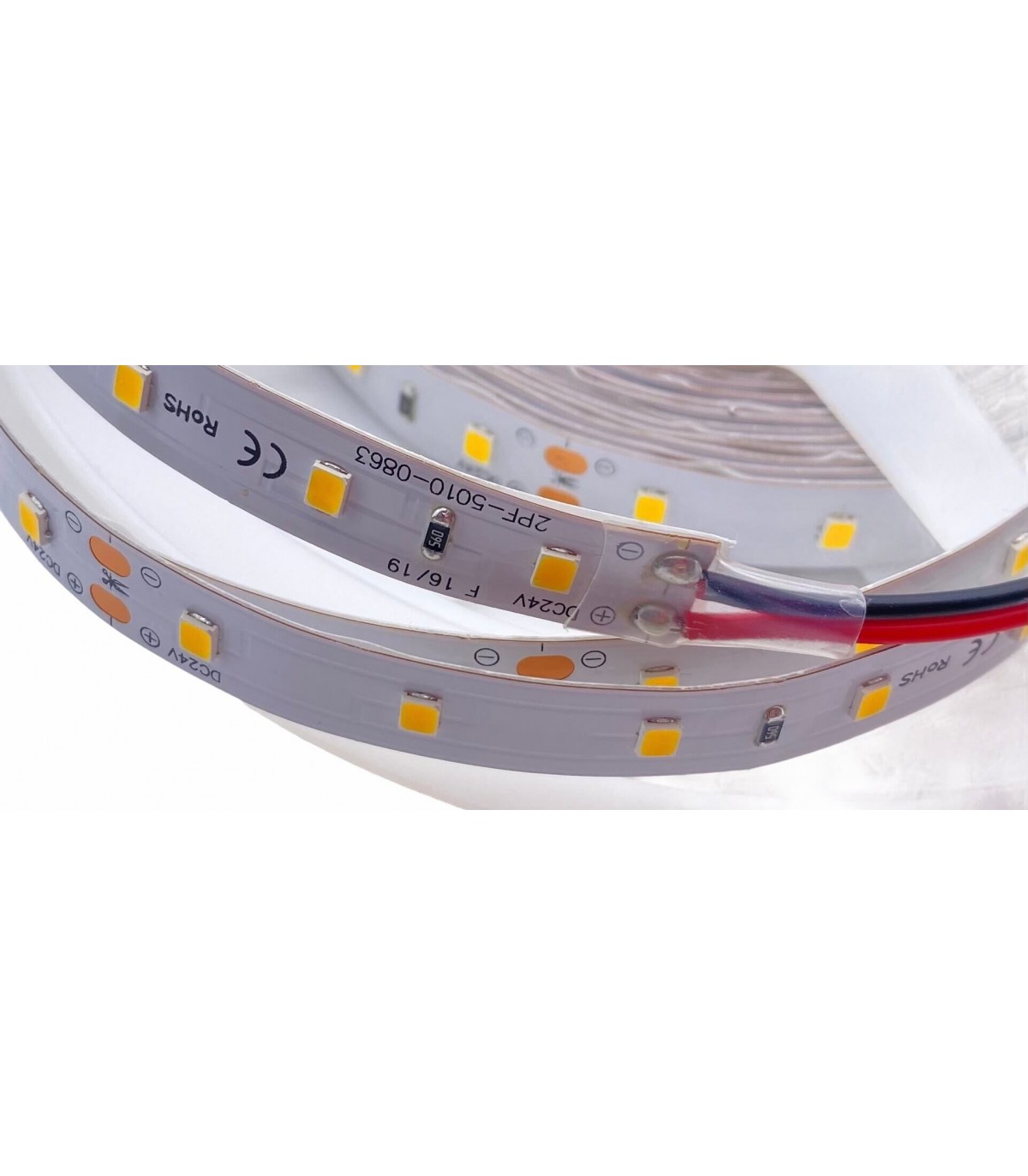 Ruban LED étanche 12V 60LED/Mètre 4500K blanc neutre 12w/m IP64 5m