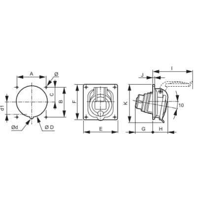 LEGRAND HYPRA 0 521 83 socle de tableau triphasé transfert direct