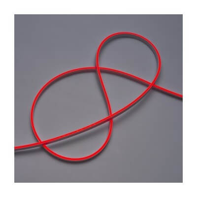 Neon flexible ultra slim rouge 12W/m  24V 140LED/m étanche 5 mètres