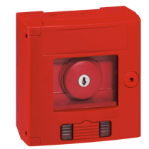 LEGRAND 0 380 09 Coffret bris de glace coup de poing IP44 rouge avec 2 voyant - montage en saillie