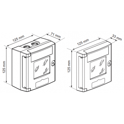 LEGRAND 0 380 09 Coffret bris de glace coup de poing IP44 rouge