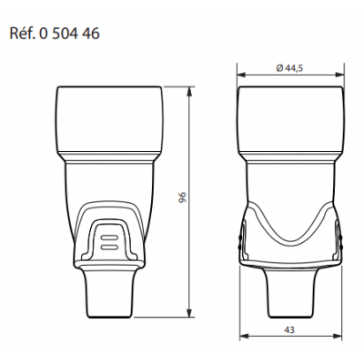 Legrand 0 504 46 Prolongateur borne à vis 2P+T