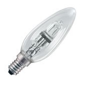 Ampoule flamme Halogène lisse FRANELEC 28W E14 230V B35