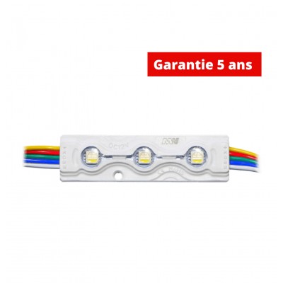 Chaîne de 20 modules MW-MLD-5050-3RGBW 0.96W/module 12V 120° Etanche IP67