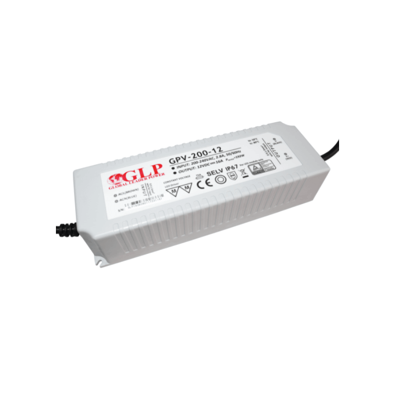 Alimentation LED GLP 200W 12V 16A Alimentation LED GLP 200W 12V 16A