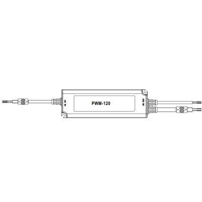 Alimentation LED Mean Well 120W 24V Dimmable 5A IP67 étanche PWM-120-24