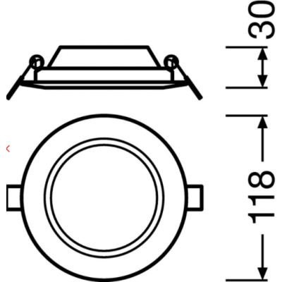 Schéma OSRAM ledvanche 6W