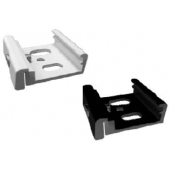 Clip de fixation noir plafond pour rail 3 allumages