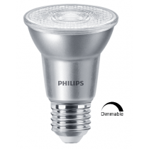 Ampoule LEDspot Philips Master PAR20 6w substitut 50w 515 lumens Blanc neutre 3000K dimmable E27