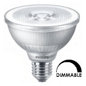 Ampoule LEDspot Philips Master PAR30 9W- Substitut 75W 760 lumens Blanc neutre 3000k Dimmable E27