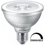 Ampoule LEDspot Philips Master PAR30 9.5W substitut 75w 740 lumens blanc chaud 2700K Dimmable E27