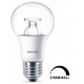 Ampoule LED Philips Standart A60 6W substitut 40W 470lumens Blanc chaud 2700K Dimmable E27