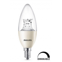 Ampoule LED PHILIPS flamme 8W substitut 60w 806 lumens blanc chaud 2700K Dimmable E14