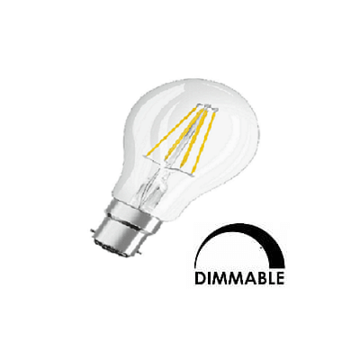 Ampoule LED OSRAM Standart A60  7.5W substitut 60W 806 lumens blanc chaud 2700K dimmable B22