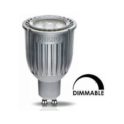 Ampoule LEDspot PHILIPS Tubulaire 8W substitut 50w 450 lumens Blanc neutre 3000K Dimmable GU10