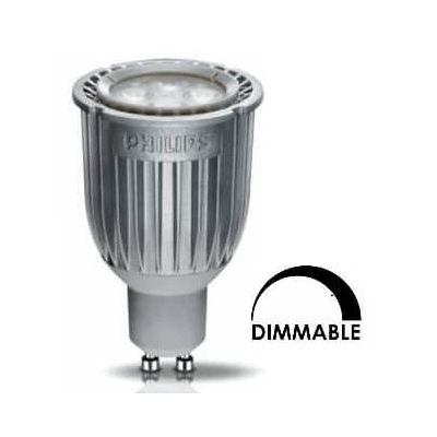 Ampoule LEDspot PHILIPS Tubulaire 8W substitut 50w 450 lumens Blanc chaud 2700K Dimmable GU10