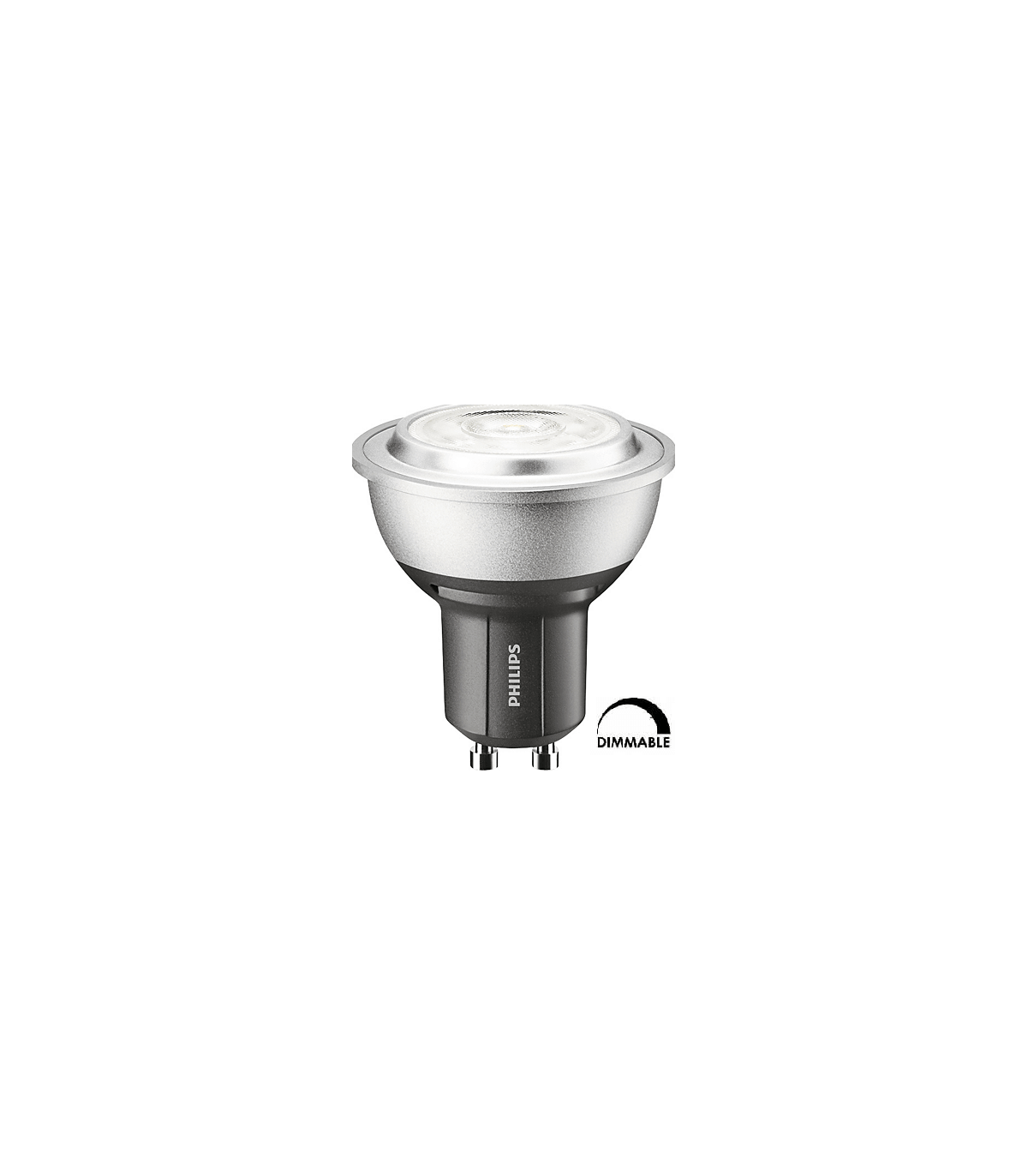 Ampoule LEDspot PHILIPS PAR16 4W substitut 35W 272 lumens blanc chaud 2700K  dimmable GU10